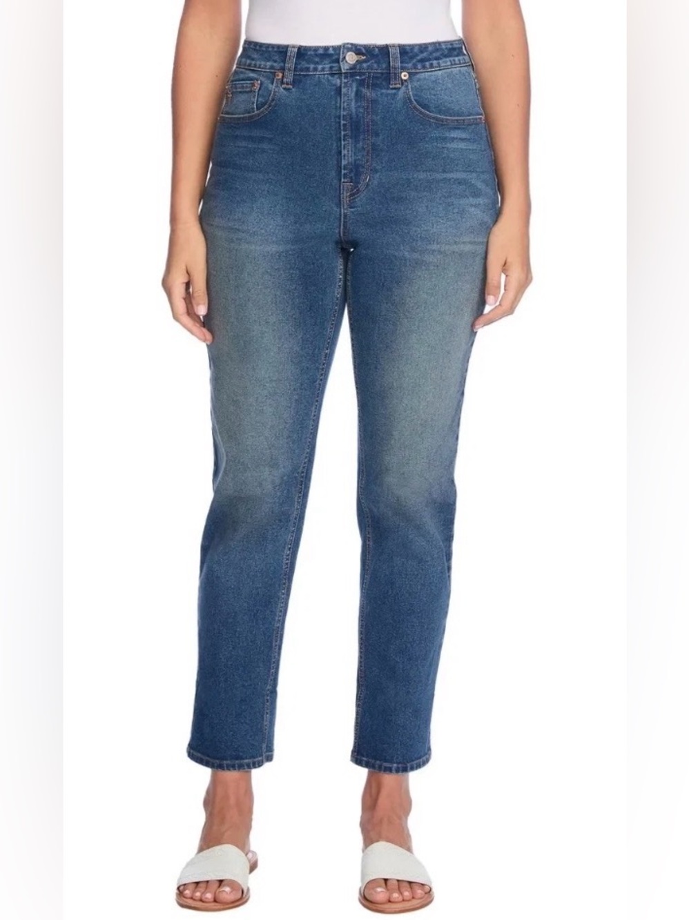 Frye High-Rise Women’s Straight Leg Jeans in Washed Blue Size 27